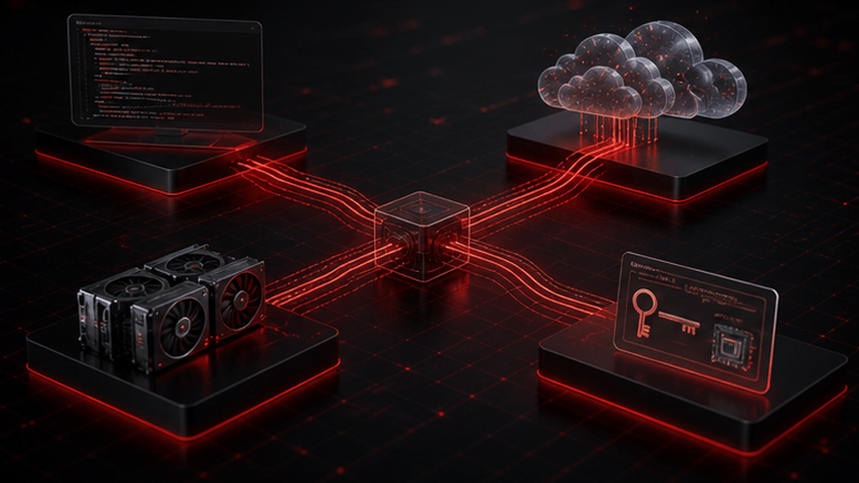 Disconnected software hardware cloud and license value chain